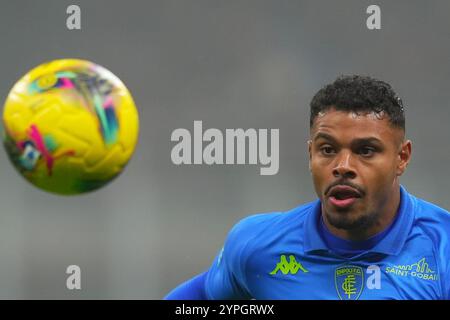 Tino Anjorin von Empoli während des Fußballspiels der Serie A zwischen Mailand und Empoli im San Siro Stadion in Mailand, Norditalien - Samstag, den 30. November 2024. Sport - Fußball . (Foto: Spada/LaPresse) Credit: LaPresse/Alamy Live News Stockfoto