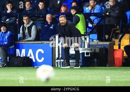 30. November 2024; Rugby Park, Kilmarnock, Schottland: Scottish Premiership Football, Kilmarnock gegen Dundee; Kilmarnock-Trainer Derek McInnes Stockfoto