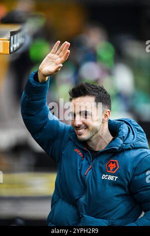 30. November 2024; Molineux Stadium, Wolverhampton, West Midlands, England; Premier League Football, Wolverhampton Wanderers gegen Bournemouth; Pablo Sarabia of Wolves Stockfoto