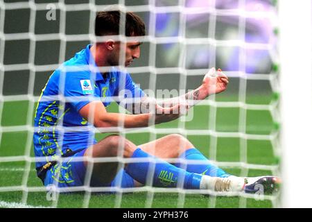 EmpoliÕs Szymon Zurkowski während des Fußballspiels der Serie A zwischen Mailand und Empoli im San Siro Stadion in Mailand, Norditalien - Samstag, 30. November 2024. Sport - Fußball . (Foto: Spada/LaPresse) Credit: LaPresse/Alamy Live News Stockfoto