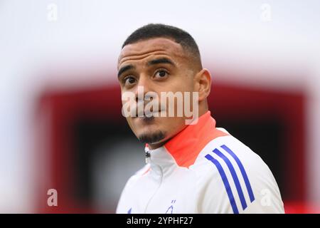 Nottingham, Großbritannien. November 2024 30. Murillo of Nottingham Forest während des Premier League-Spiels zwischen Nottingham Forest und Ipswich Town auf dem City Ground, Nottingham am Samstag, den 30. November 2024. (Foto: Jon Hobley | MI News) Credit: MI News & Sport /Alamy Live News Stockfoto