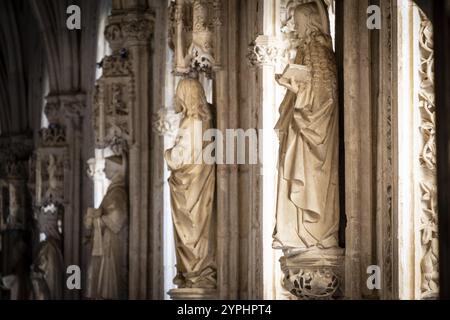 Oberer Kreuzgang, Kloster San Juan de los Reyes, Toledo, Kastilien-La Mancha, Spanien, Europa Stockfoto