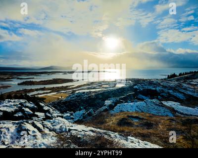 Das wunderschöne Island - Natur auf der Spitze - mystisches Land aus Eis und Feuer Stockfoto