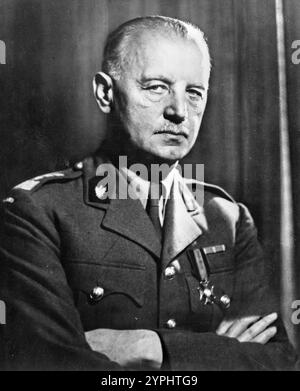 Władysław Sikorski, Władysław Eugeniusz Sikorski (1881–1943) polnischer militärischer und politischer Führer Stockfoto