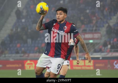 Bologna, Italien. November 2024 30. Bolognas Santiago Castro während des italienischen Fußballspiels Enilive Serie A zwischen Bologna f.c. und Venezia im DallÕAra-Stadion in Bologna, Norditalien, Samstag, 30. November, 2024. Sport - Fußball - (Foto Michele Nucci Credit: LaPresse/Alamy Live News Stockfoto