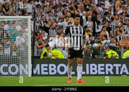 Buenos Aires, Argentinien. November 2024 30. Hulk von Atletico Mineiro beklagt sich nach dem letzten Fußballspiel zwischen dem brasilianischen Atletico Mineiro und dem brasilianischen Botafogo der Copa CONMEBOL Libertadores 2024 im Monumental de Nunez Stadium in Buenos Aires, Argentinien am 30. November 2024. Foto: Pool Pelaez Burga/DiaEsportivo/Alamy Live News Credit: DiaEsportivo/Alamy Live News Stockfoto