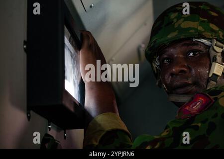 Port-au-Prince, Port-au-Prince, Haiti. November 2024 30. Haiti, haitianische Polizei und MSS, Operation gegen bewaffnete Banden. (Credit Image: © Patrice Noel/ZUMA Press Wire) NUR REDAKTIONELLE VERWENDUNG! Nicht für kommerzielle ZWECKE! Stockfoto