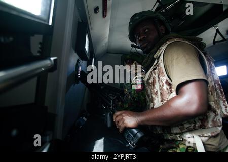 Port-au-Prince, Port-au-Prince, Haiti. November 2024 30. Haiti, haitianische Polizei und MSS, Operation gegen bewaffnete Banden. (Credit Image: © Patrice Noel/ZUMA Press Wire) NUR REDAKTIONELLE VERWENDUNG! Nicht für kommerzielle ZWECKE! Stockfoto