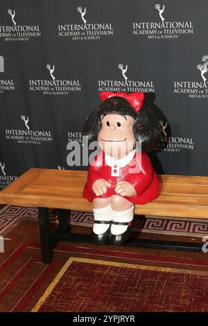 NEW YORK, NEW YORK - 25. NOVEMBER: Mafalda nimmt am 25. November 2024 an den 52. International Emmy Awards im New York Hilton Teil. Der Abend zelebrierte weltweites Talent und hervorragende Fernsehqualität und zog Stars aus aller Welt an. (Foto: Giada Papini Rampelotto/EuropaNewswire). Stockfoto