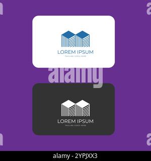 Geometrische Linie Hohes Gebäude Turm Wohnung Immobilien Logo Design Vektor Stock Vektor