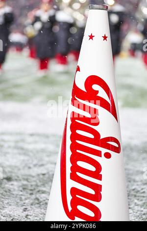 Bloomington Indiana, USA. November 2024 30. Während des NCAA-Fußballspiels zwischen den Indiana Hoosiers vs Purdue Boilermakers im Memorial Stadium in Bloomington Indiana. Cory Eads/Cal Sport Media/Alamy Live News Stockfoto