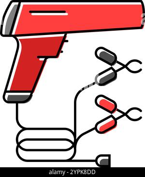 Timing Light Car Repair Tool Farbe Symbol Vektor Illustration Stock Vektor