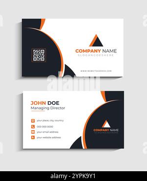 Design für Firmenkunden-Visitenkarten Stock Vektor