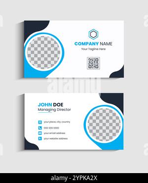 Design für Firmenkunden-Visitenkarten Stock Vektor
