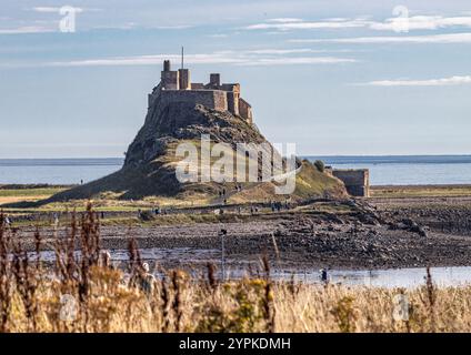 Lindisfarne Schloß Stockfoto