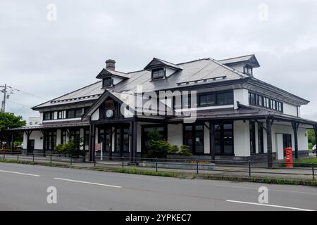 Der ehemalige Bahnhof Muroran in Muroran, Hokkaido, Japan. Jetzt erhalten und für die Öffentlichkeit zugänglich. Stockfoto