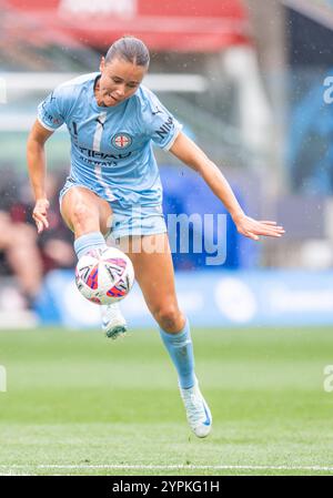 Melbourne, Australien. November 2024 30. Bryleeh Henry in Melbourne City war 2024/25 im AAMI Park in der A-League im Spiel zwischen Melbourne City FC und Western Sydney Wanderers FC. Endresultate; Melbourne City FC 2-0 Western Sydney Wanderers FC. Quelle: SOPA Images Limited/Alamy Live News Stockfoto