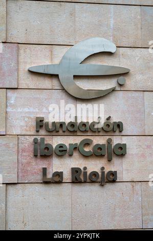 Logrono, Spanien, 27. Mai 2024: Fundacion Ibercaja La Rioja in Logrono Nordspanien Stockfoto