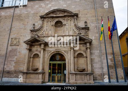 Logrono, Spanien, 27. Mai 2024: Parlament von La Rioja in Logrono im Norden Spaniens Stockfoto