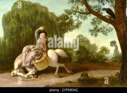 George Stubbs - die Frau des Bauern und der Rabe - 1786 Stockfoto