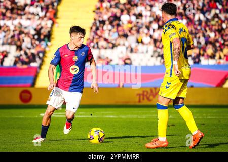 Barcelona, Espagne. November 2024 30. Pedro GONZALEZ LOPEZ (Pedri) aus Barcelona während des spanischen Meisterschaftsspiels La Liga zwischen FC Barcelona und UD Las Palmas am 30. November 2024 im Estadi Olimpic Lluis Companys in Barcelona, Spanien - Foto Matthieu Mirville (J Garcia)/DPPI Credit: DPPI Media/Alamy Live News Stockfoto