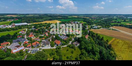 Das oberbayerische Alpenvorland bei Greifenberg am Ammersee im Sommer Stockfoto