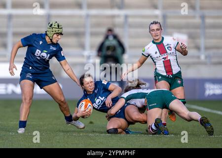 Dezember 2024; Salford Community Stadium, Salford, Lancashire, England; Allianz Premiership Womens Rugby, Sale Sharks versus Leicester Tigers; Nikira Prothero of Sale Sharks Women Stockfoto