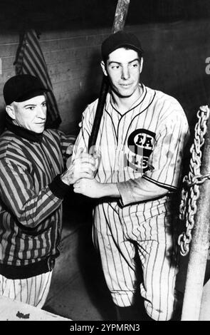 Baseballspieler Joe DiMaggio, San Francisco Seals, 1930er Stockfoto