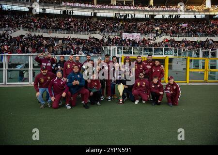 Turin, Italien. Dezember 2024. Torino für Behinderte während des Fußballspiels der Serie A zwischen Turin und Neapel im Stadio Olimpico Grande Torino in Turin, Nordwesten Italiens - Sonntag, 1. Dezember 2024. Sport - Fußball . (Foto: Alberto Gandolfo/LaPresse) Credit: LaPresse/Alamy Live News Stockfoto