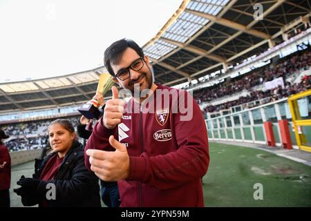 Turin, Italien. Dezember 2024. Torino für Behinderte während des Fußballspiels der Serie A zwischen Turin und Neapel im Stadio Olimpico Grande Torino in Turin, Nordwesten Italiens - Sonntag, 1. Dezember 2024. Sport - Fußball . (Foto: Alberto Gandolfo/LaPresse) Credit: LaPresse/Alamy Live News Stockfoto