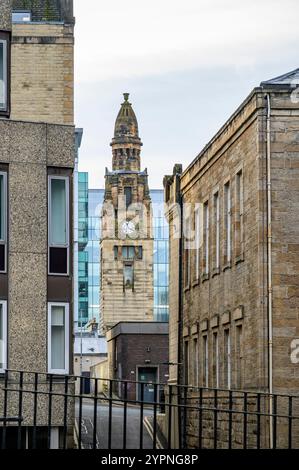 St. Vincent Street Church Tower, Glasgow, Schottland, Großbritannien, Europa Stockfoto