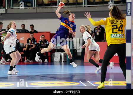 Innsbruck, Österreich. Dezember 2024. INNSBRUCK, ÖSTERREICH - 1. DEZEMBER: Inger Smits aus den Niederlanden beim EHF Euro 2024 Frauen Gruppe F Spiel zwischen den Niederlanden und Deutschland in der Olympiahalle am 1. Dezember 2024 in Innsbruck. (Foto von Henk Seppen/Orange Pictures) Credit: Orange Pics BV/Alamy Live News Stockfoto