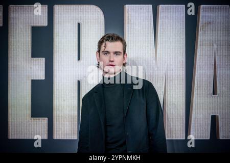 Jake Simmance kommt zur europäischen Premiere von Better man im Odeon Luxe Leicester Square Cinema. Stockfoto