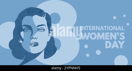 Internationaler Frauentag, 8. März Stock Vektor