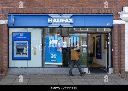 Halifax Building Society in Maghull Merseyside Stockfoto