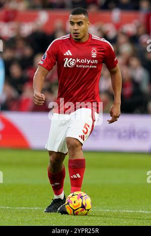 Nottingham, Großbritannien. November 2024 30. Murillo aus Nottingham Forest während des Premier League-Spiels auf dem City Ground, Nottingham. Der Bildnachweis sollte lauten: Andrew Yates/Sportimage Credit: Sportimage Ltd/Alamy Live News Stockfoto