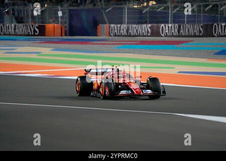 Dezember 2024, Losail International Circuit, Doha, Formel 1 Qatar Airways Qatar Grand Prix 2024, im Bild Carlos Sainz Jr. (ESP), Scuderia Ferrari HP Stockfoto