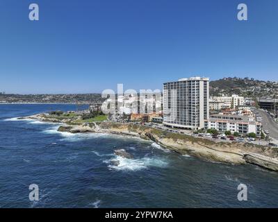 Luftaufnahme von La Jolla Stadt und Strand in San Diego Kalifornien. Reiseziel in den USA Stockfoto