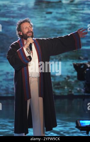 Mailand, Italien. Dezember 2024. Jovanotti bei &#x2018;Che tempo che fa' tv Show, Mailand, 01. Dezember 2024 (Foto: Gian Mattia D'Alberto /LaPresse) Credit: LaPresse/Alamy Live News Stockfoto