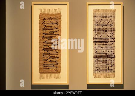 Anni Albers, schwarz-weiß Gold I, Archenpfannen für Kongregation BÂ´Nai Israel, 1950, Baumwolle, Lurex und Jute Garn, Bauhaus Stockfoto