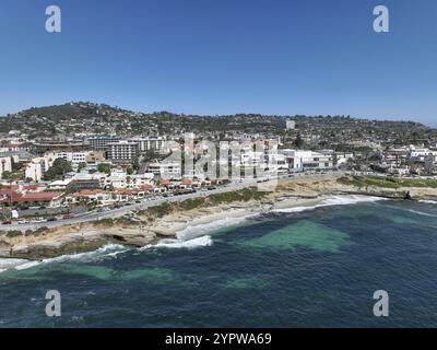 Luftaufnahme von La Jolla Stadt und Strand in San Diego Kalifornien. Reiseziel in den USA Stockfoto