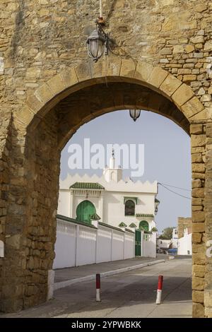 Bab El Kasba und große Moschee, marokko Stockfoto