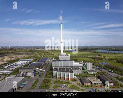 Die Abfallverbrennungsanlage Asdonkshof hat einen jährlichen Durchsatz von 270 000 Tonnen. Die Verbrennungswärmeleistung der Anlage beträgt 98 MW, die maximale Distanz Stockfoto