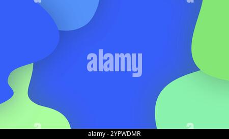 Farbenfrohe gewellte Papierschnitte abstrakter Hintergrund. Layout für Poster zu Unternehmen und Elementen entwerfen Stockfoto