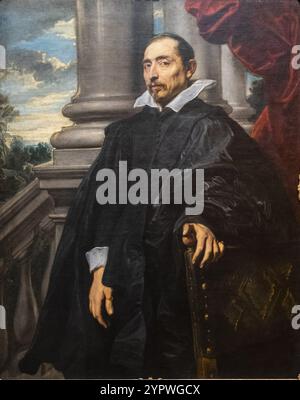 Retrato de hombre, anton Van Dyck, Flandes, 1620-1621, Fundacion Calouste Gulbenkian, (â«Fundacao Calouste GulbenkianÂ»), Lisboa, Portugal, Europa Stockfoto