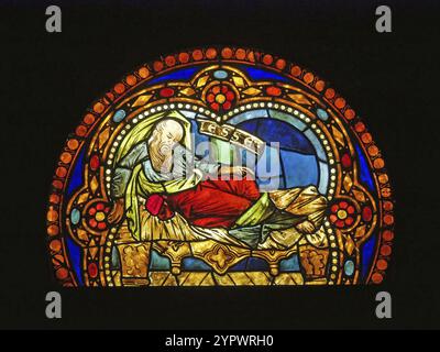 Fenster in der Kathedrale St. Johannes und St. Laurentius. Merseburg, Sachsen-Anhalt, Deutschland, Europa Stockfoto