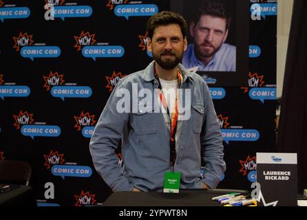 Der Schauspieler Laurence Rickard, bekannt für Rollen in BBC's Ghosts and Horrible History, posiert für ein Foto auf der MCM Comic Con in Birmingham Stockfoto