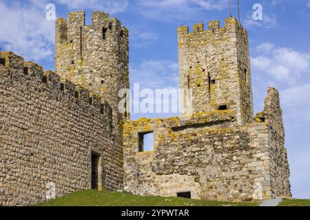 Castillo Medieval, Arraiolos, Distrito de Evora, Alentejo, Portugal, Europa Stockfoto