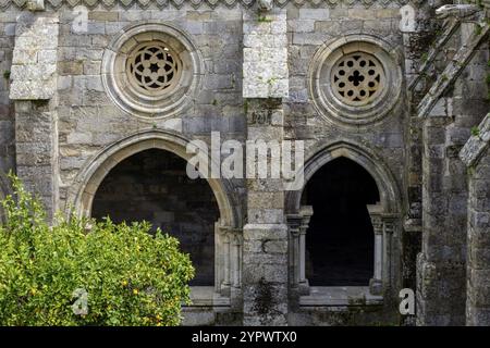 Claustro, construido entre 1317 y 1340, estilo gotico, catedral de Evora, Basilica SE Catedral de Nossa Senhora da Assuncao, Evora, Alentejo, P Stockfoto