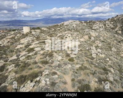 Luftaufnahme des Simpson Park Wildniss Valley in Santa Rosa Hills. Hemet, Kalifornien. USA Stockfoto